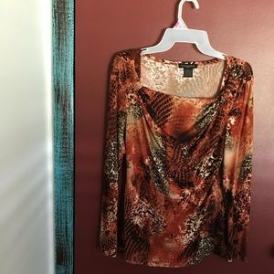 Susan Lawrence animal print top